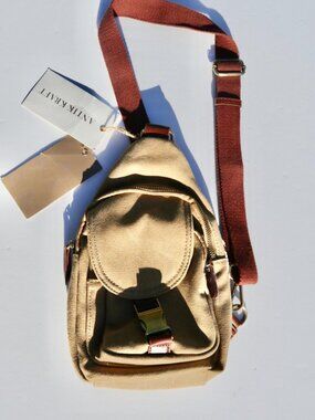 NWT Antik Kraft Camel Sling Bag